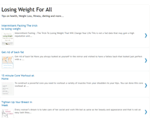 Tablet Screenshot of losingweightforall.com